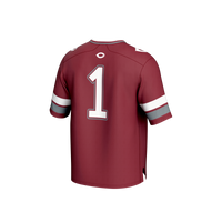 #1 UChicago Maroons Lightweight Collegiate Football Fashion Jersey - Maroon