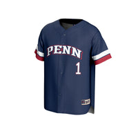 Pennsylvania Quakers Pick-A-Player Baseball Fashion Jersey - Navy
