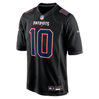 New England Patriots Drake Maye Carbon Black Fashion Game Jersey