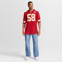 Kansas City Chiefs Derrick Thomas Red Game Retired Player Jersey