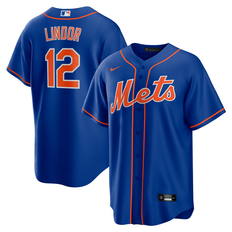 New York Mets Francisco Lindor Royal Alternate Replica Player Jersey