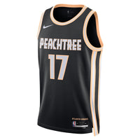 Atlanta Hawks 2025/26 City Edition Swingman Jersey - Black - Onyeka Okongwu