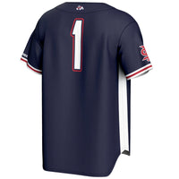 #1 Fresno State Bulldogs Lightweight Baseball Jersey - Navy