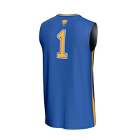 #1 Pitt Panthers Lightweight Collegiate Basketball Fashion Jersey - Royal