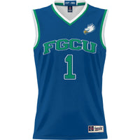 #1 Florida Gulf Coast Eagles Lightweight Basketball Jersey - Blue