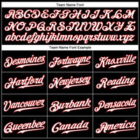 Custom Baseball Jersey - Black White Pinstripe White-Red Authentic