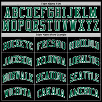 Custom Basketball Jersey - Black Kelly Green-White Authentic Throwback