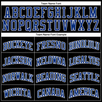 Custom Basketball Jersey - Black Royal-White Authentic Throwback