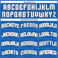 Custom Basketball Jersey - Blue White Pinstripe White-Black Authentic