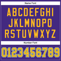 Custom Football Jersey - Purple Gold-Kelly Green Mesh Authentic