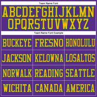 Custom Football Jersey - Purple Gold-Kelly Green Mesh Authentic