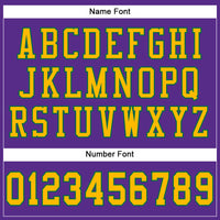 Custom Football Jersey - Purple Gold-Kelly Green Mesh Authentic