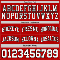 Custom Basketball Jersey - Reversible Black White-Red Double Side Sublimation Set
