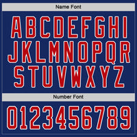 Custom Hockey Jersey - Royal Red-White