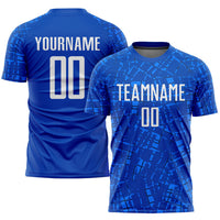 Custom Soccer Jersey - Royal White Sublimation Uniform