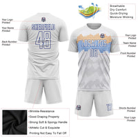 Custom Soccer Jersey - White Royal Sublimation Uniform
