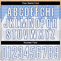 Custom Soccer Jersey - White Royal Sublimation Uniform
