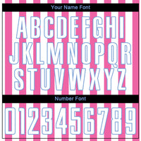 Custom Soccer Jersey - Pink White-Light Blue Sublimation Uniform