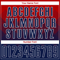 Custom Soccer Jersey - Red Navy-White Sublimation Uniform