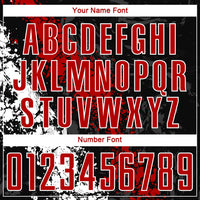 Custom Soccer Jersey - Black Red-White Sublimation Uniform