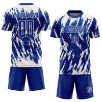 Custom Soccer Jersey - Royal White Sublimation Uniform