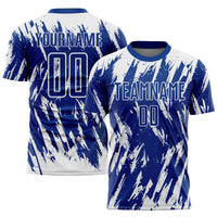 Custom Soccer Jersey - Royal White Sublimation Uniform