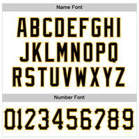 Custom Football Jersey - White Black-Gold Mesh Authentic
