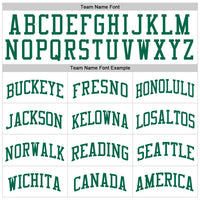 Custom Basketball Jersey - White Kelly Green Authentic Throwback