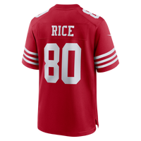 San Francisco 49ers Jerry Rice Scarlet Retired Team Player Game Jersey