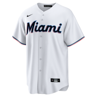 Miami Marlins White Home Big & Tall Replica Jersey