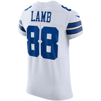 Dallas Cowboys CeeDee Lamb White Elite Jersey