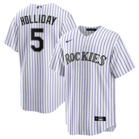 Colorado Rockies Matt Holliday White Home Retired Player Replica Jersey