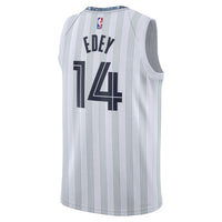 Memphis Grizzlies 2025/26 City Edition Swingman Jersey - Gray - Zach Edey