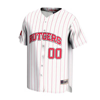 Rutgers Scarlet Knights NIL Pick-A-Player Lightweight Baseball Jersey - White