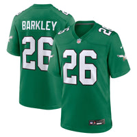 Philadelphia Eagles Saquon Barkley Kelly Green Alternate Game Jersey
