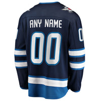 Winnipeg Jets Blue Home Breakaway Custom Jersey