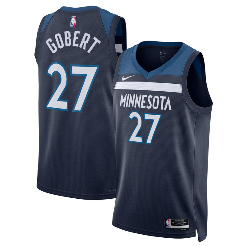 Minnesota Timberwolves Icon Edition Swingman Jersey - Navy - Rudy Gobert