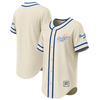 Los Angeles Dodgers Natural Throwback Fashion Jersey
