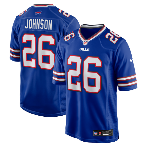 Buffalo Bills Ty Johnson Royal Team Game Jersey