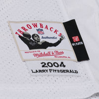 Arizona Cardinals Larry Fitzgerald White 2004 Authentic Throwback Jersey