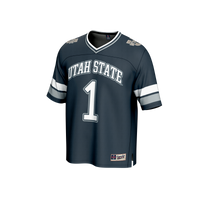 #1 Utah State Aggies Collegiate Football Fashion Jersey - Navy
