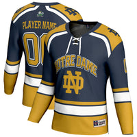 Notre Dame Fighting Irish Lightweight Hockey NIL Pick-a-Player Fashion Jersey - Navy