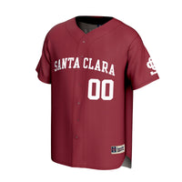 Santa Clara Broncos Lightweight Collegiate Baseball NIL Pick-A-Player Fashion Jersey - Red