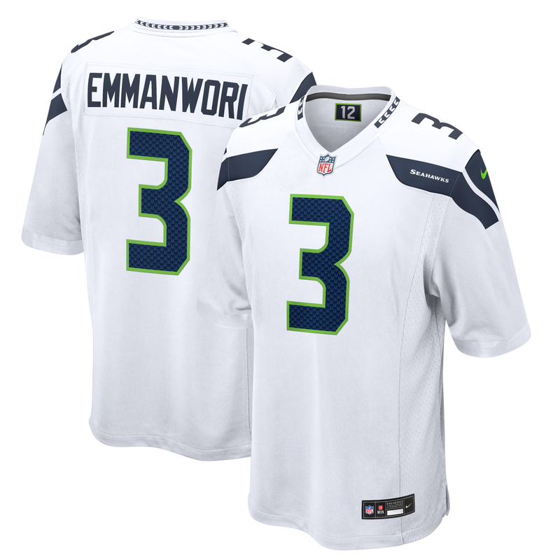 Seattle Seahawks Nick Emmanwori White Game Jersey