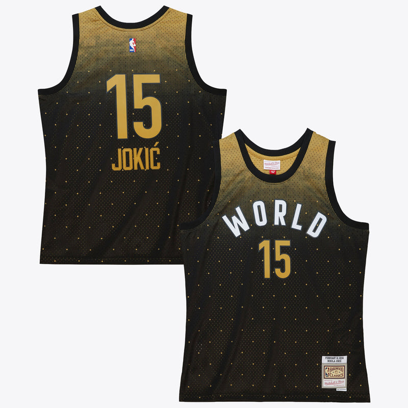 NBA Nikola Jokic 2016 World Authentic Jersey All-Star - Black/Gold
