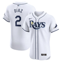 Tampa Bay Rays Yandy Diaz White Home Elite Player Jersey