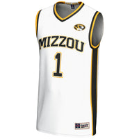 #1 Missouri Tigers Lightweight Basketball Jersey - White