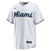 Miami Marlins Eury Perez White Home Replica Jersey