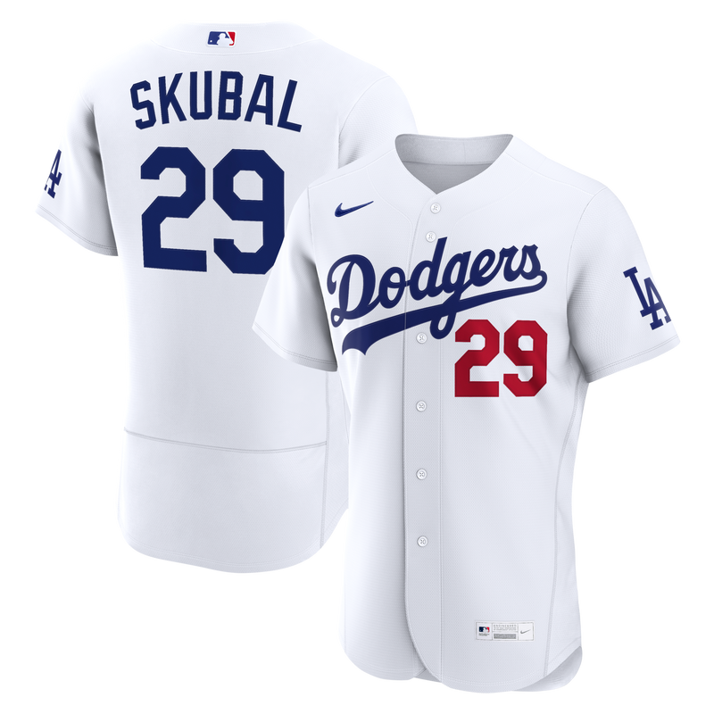 Los Angeles Dodgers Tarik Skubal White Home Authentic Jersey