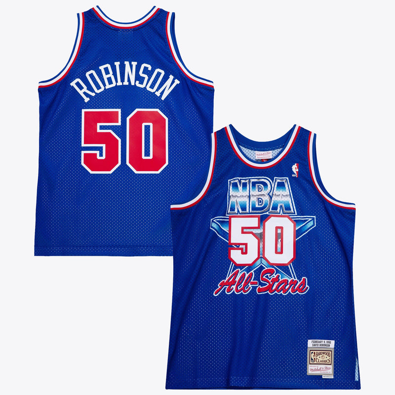 NBA David Robinson 1992 All-Star West Authentic Jersey All-Star - Royal Blue